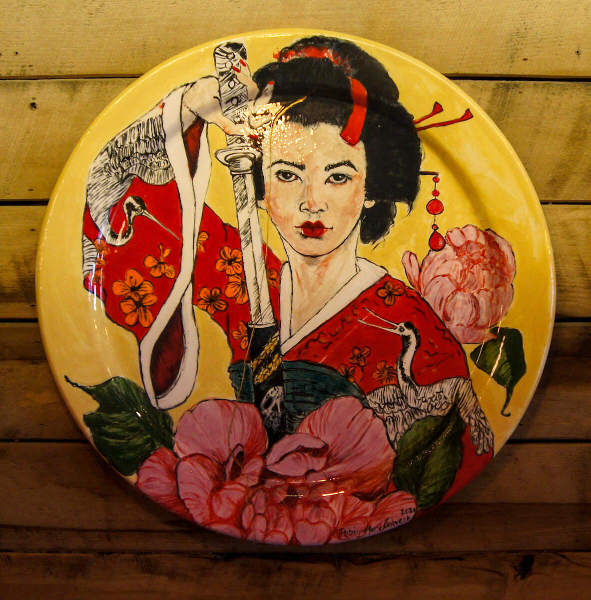 Samurai Geisha (with kintsugi gold) – Robin-Mary Calvert